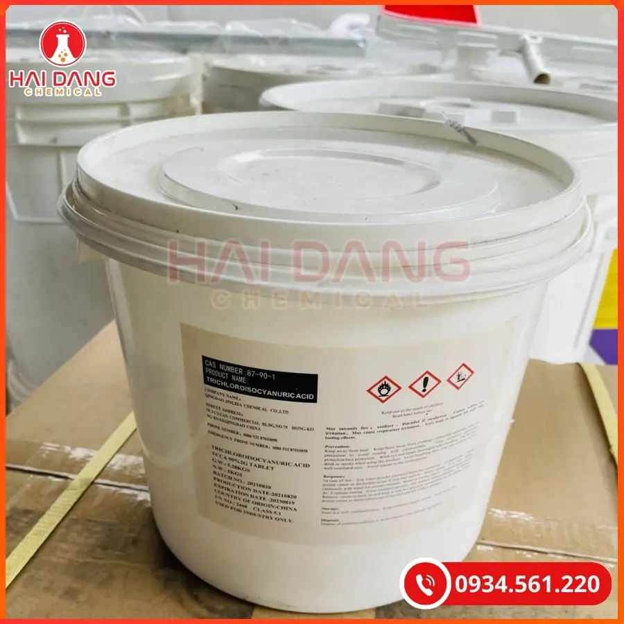 TCCA Viên 2g C3Cl3N3O3 5kg/xô Tại Quảng Ninh