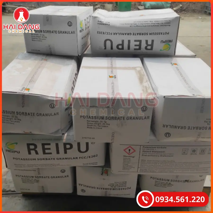 Potassium Sorbate 25kg/thùng Reipu - Trung Quốc Tại Quảng Ninh