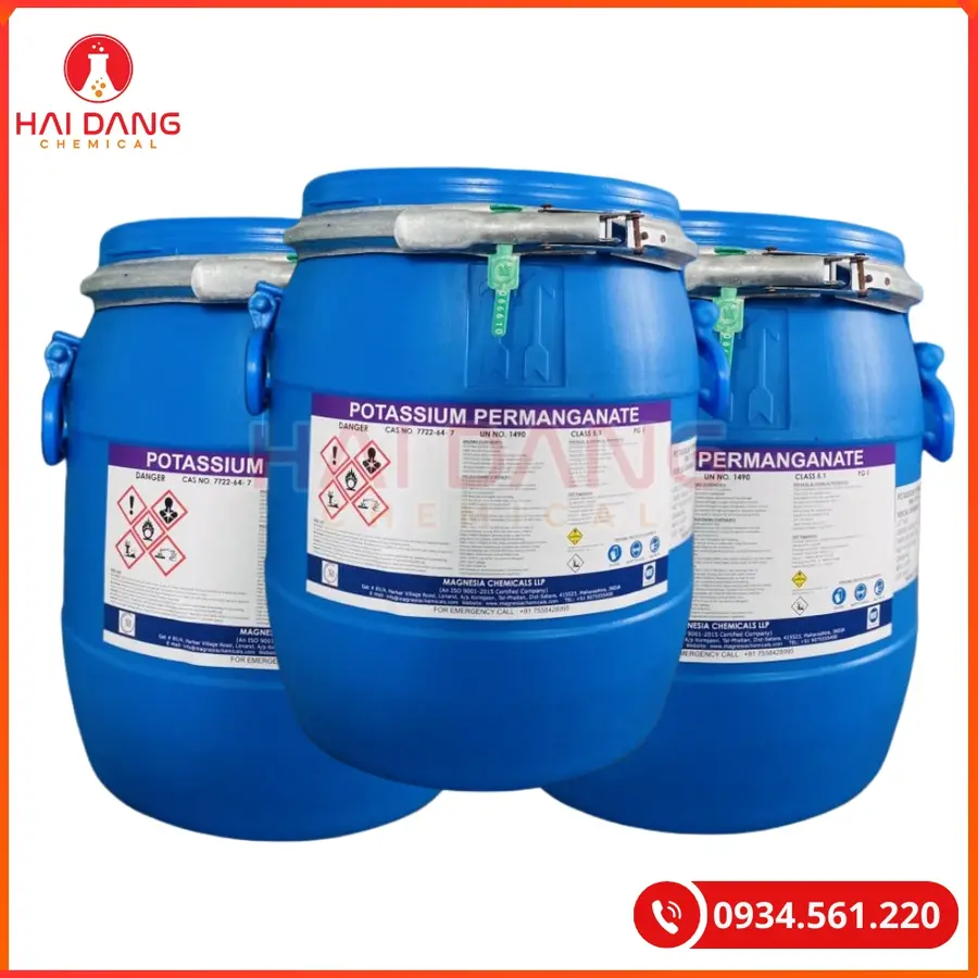 Thuốc Tím KMnO4 Potassium Permanganate 25kg Ấn Độ Tại Quảng Ninh