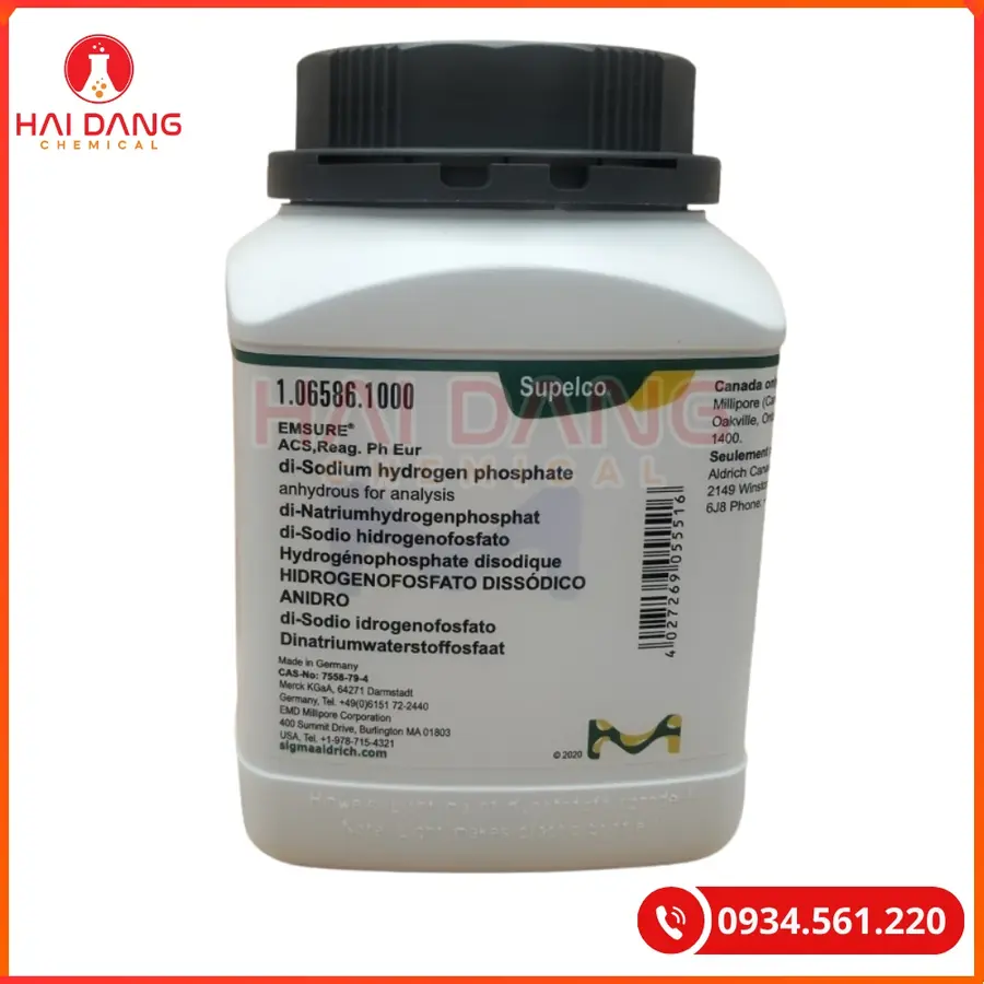Di-Sodium hydrogen phosphate  Na2HPO4 Merck 1kg Tại Quảng Ninh