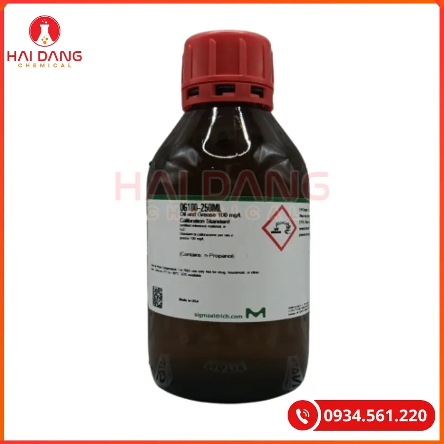 Oil and Grease 100 mg/L Calibration Standard Sigma 250ml Tại Quảng Ninh