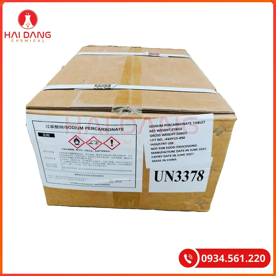Oxi Viên Sodium Percarbonate 25kg/bao Tại Quảng Ninh