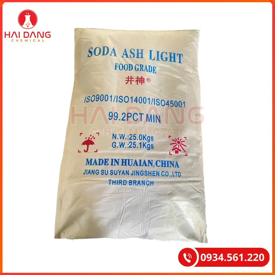 Soda Ash Light Jingshen Na2CO3 99% 40kg/bao Tại Quảng Ninh
