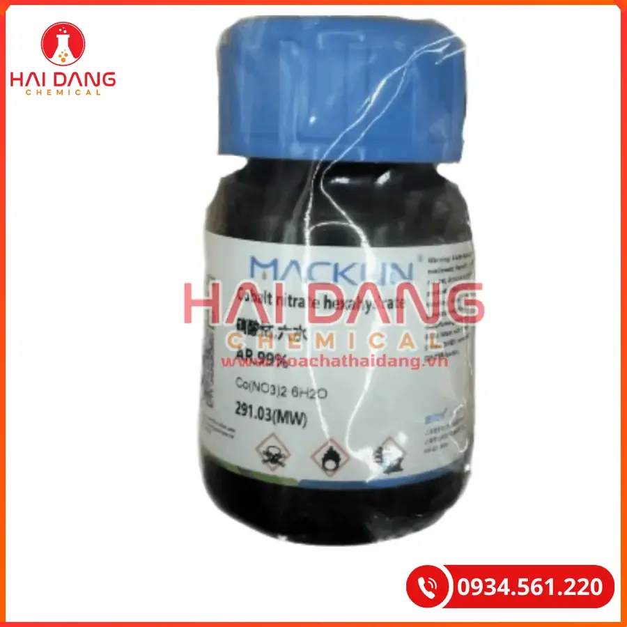 Cobalt nitrate hexahydrate (Co(NO3)2·6H2O) Macklin 25g Tại Quảng Ninh