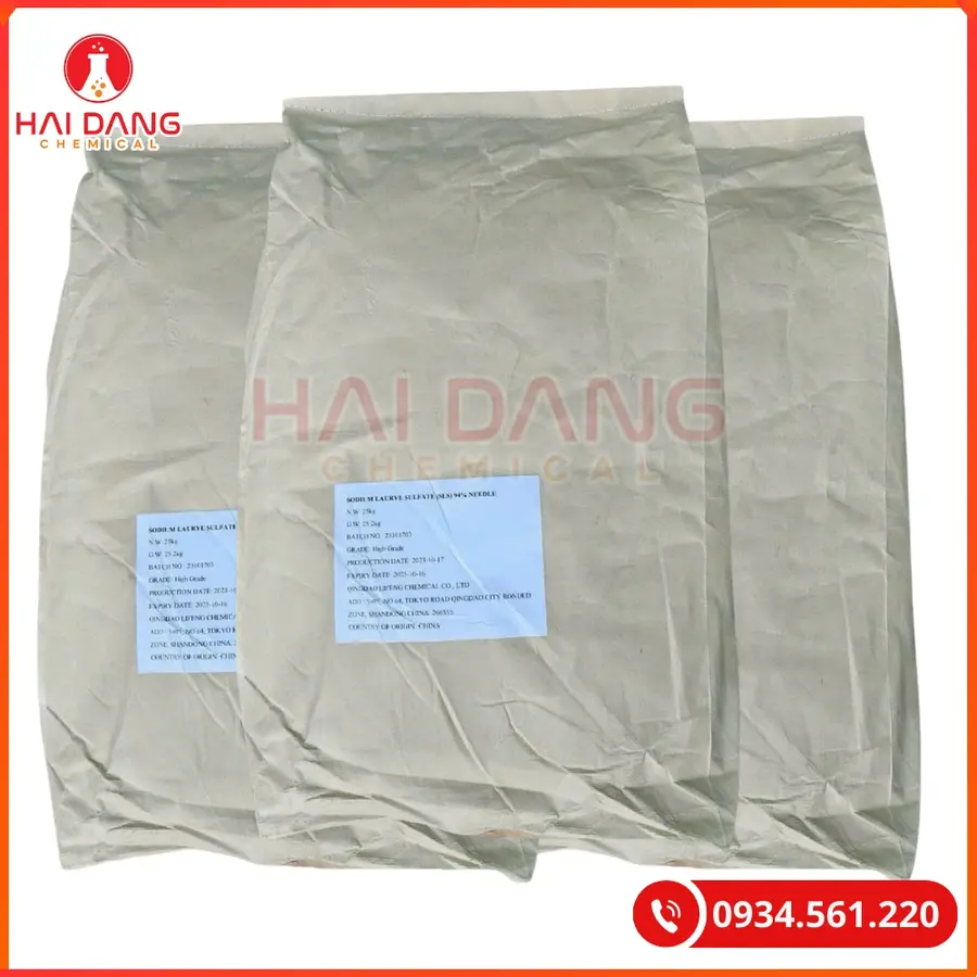 SLS Sodium Lauryl Sulfate Trung Quốc Bao 25kg Tại Quảng Ninh