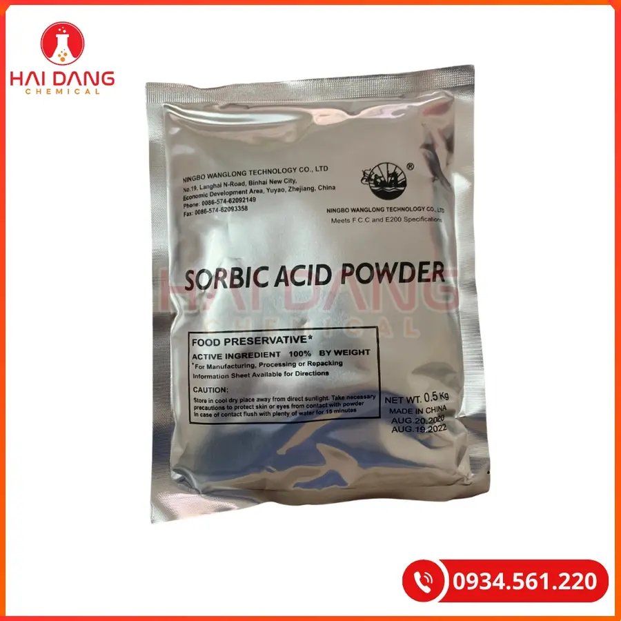 Acid Sorbic 25kg/bao Wanglong Tại Quảng Ninh