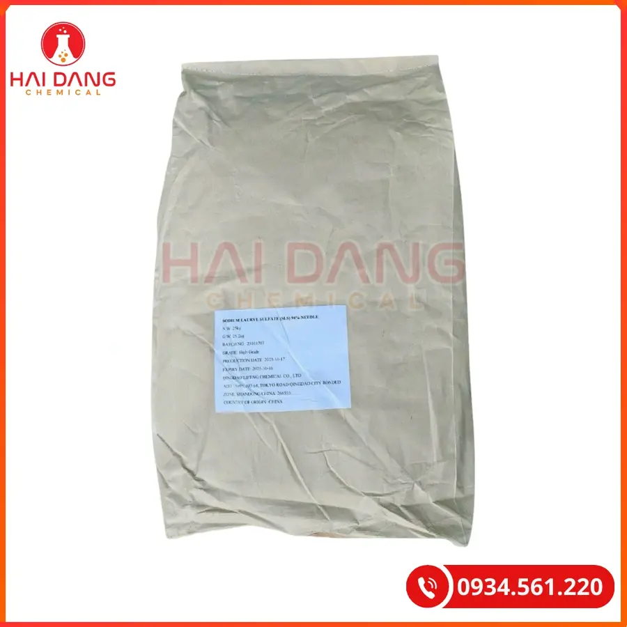 SLS Sodium Lauryl Sulfate Trung Quốc Bao 25kg Tại Quảng Ninh