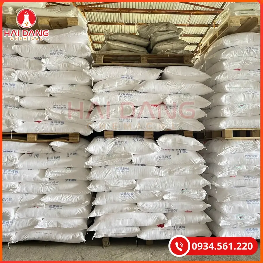 Soda Ash Light Haihua Na2CO3 40kg/bao Tại Quảng Ninh