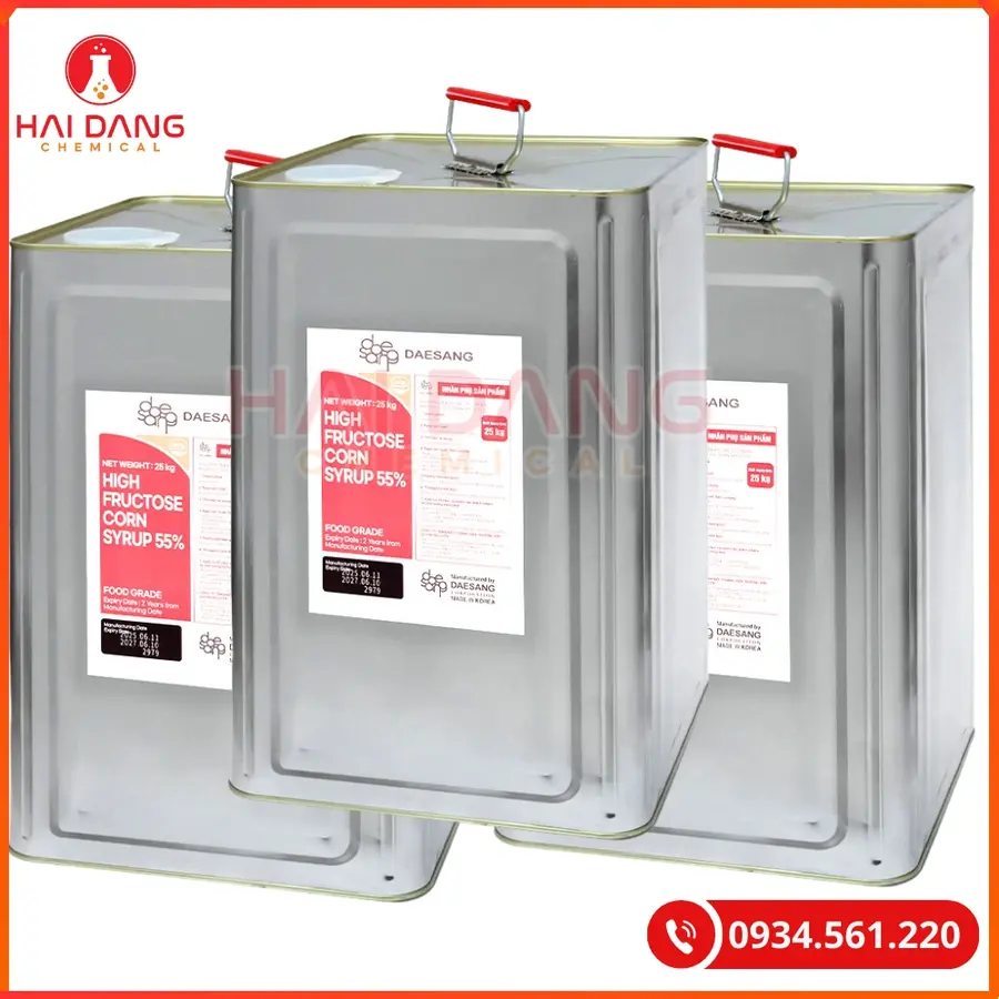 Đường HFCS High Fructose Corn Syrup 55% 25kg/thùng Hàn Quốc Tại Quảng Ninh