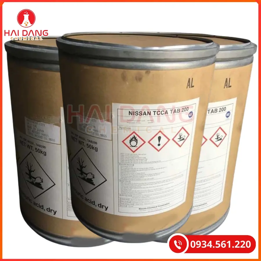 TCCA Viên Nissan 200g C3Cl3N3O3 50kg/thùng Tại Quảng Ninh