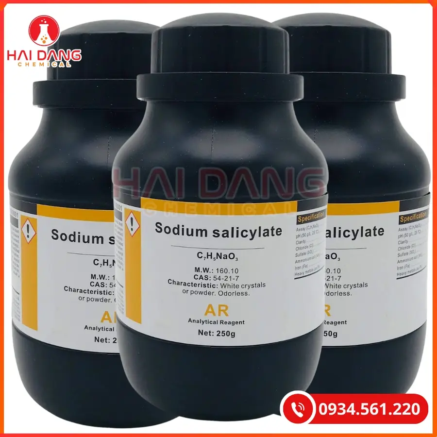Sodium Salicilat (C7H5NaO3) Xilong 500g Tại Quảng Ninh