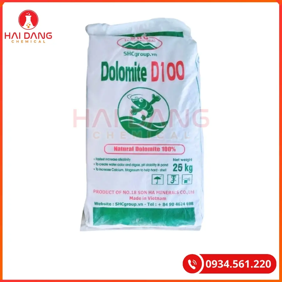 Khoáng Dolomit  Bao 25kg Tại Quảng Ninh