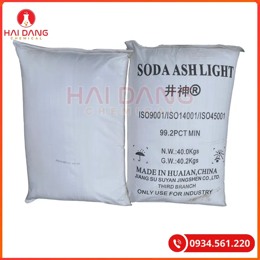Soda Ash Light 99% Na2CO3 40kg/bao Tại Quảng Ninh