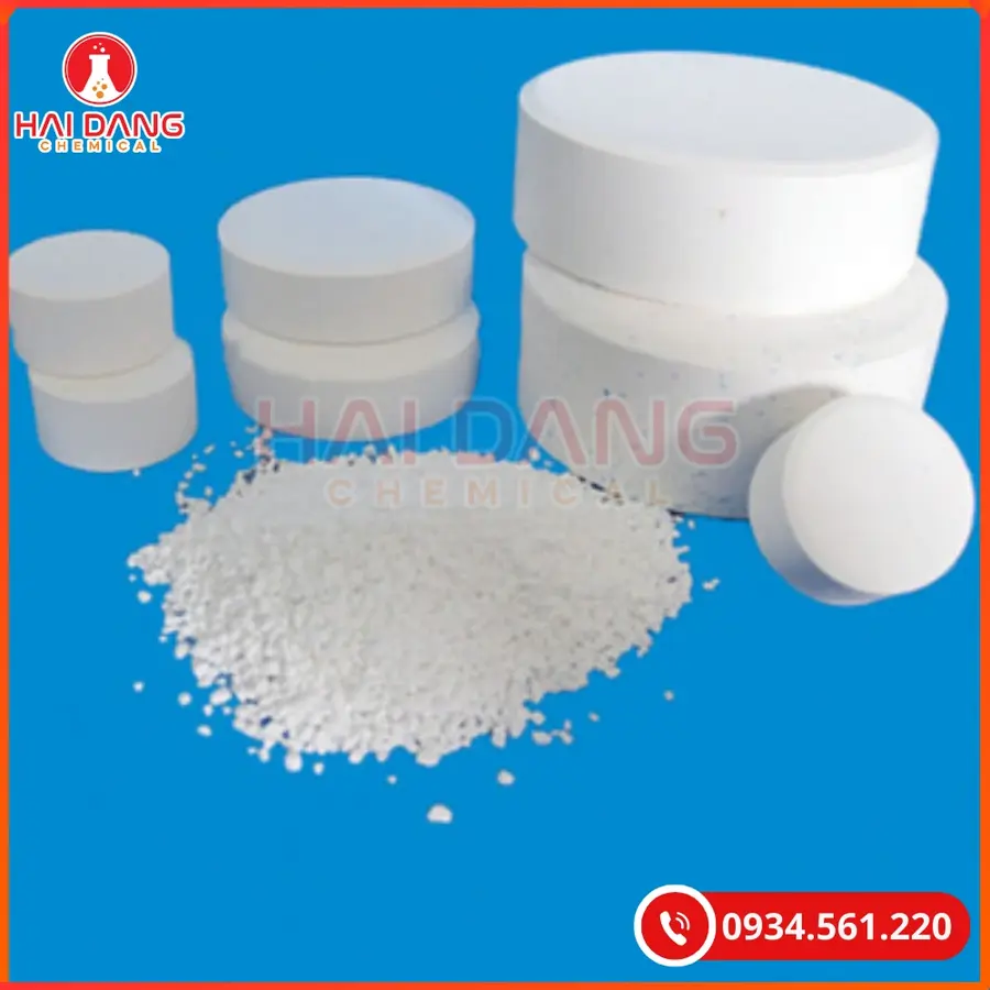 TCCA Viên 200g C3Cl3N3O3 50kg/thùng Tại Quảng Ninh
