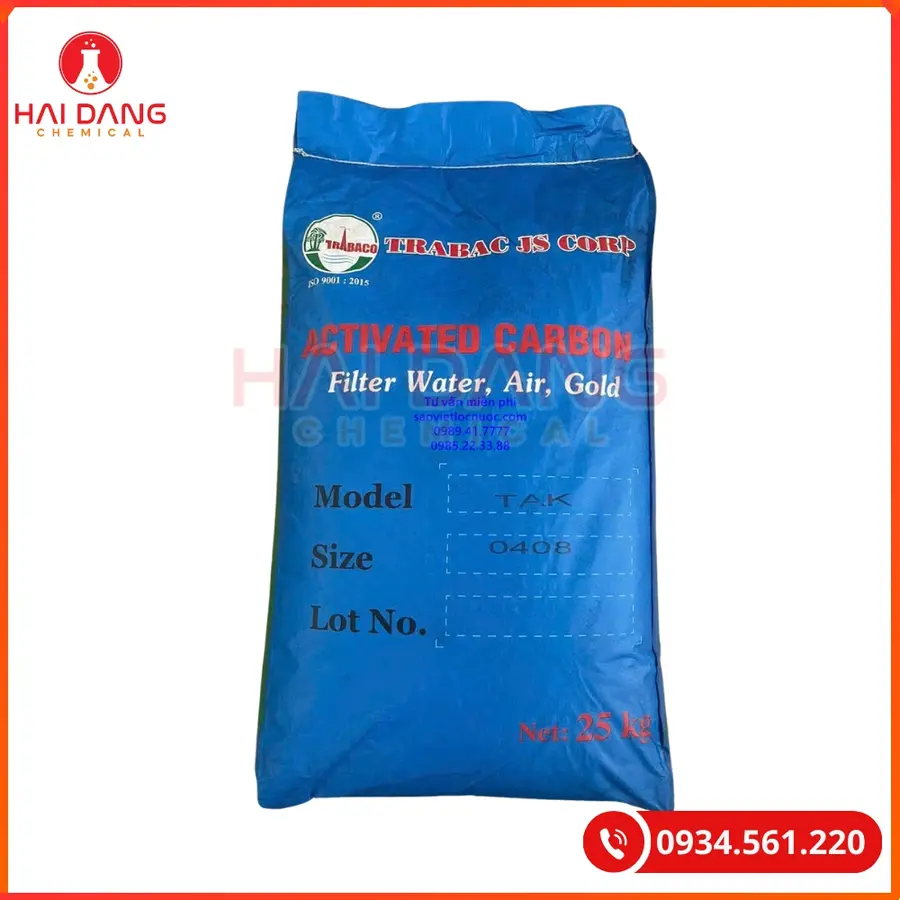 Than hoạt tính TAK Việt Nam 25kg/bao Tại Quảng Ninh