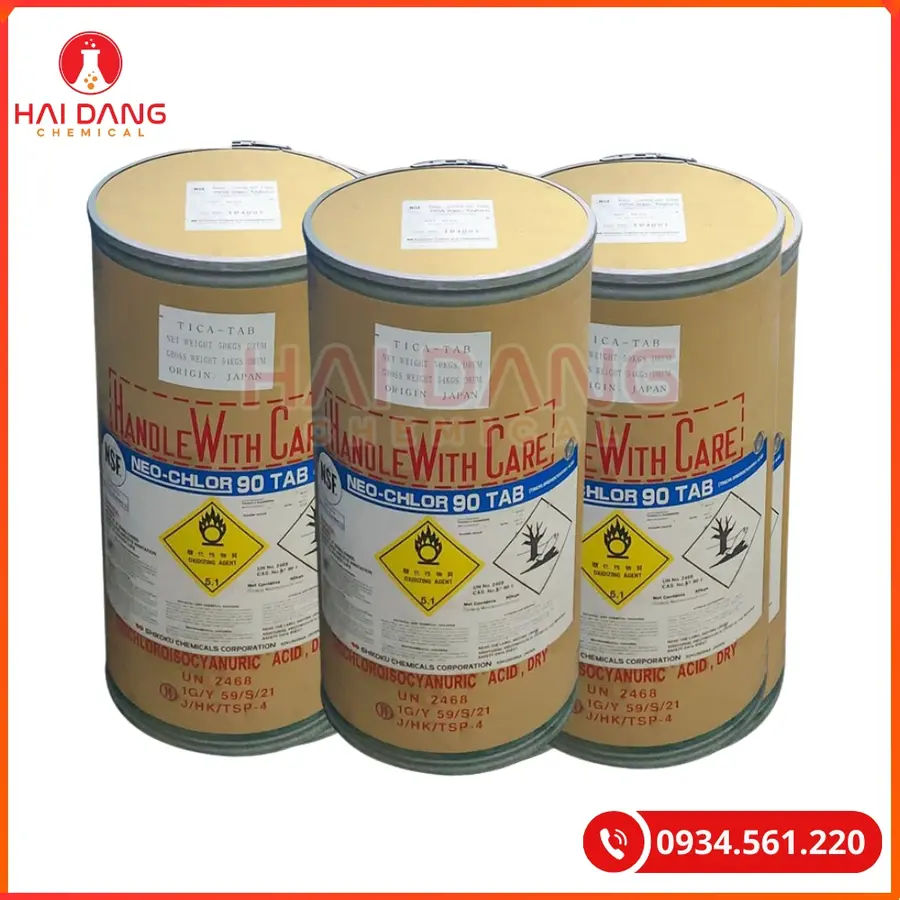 TCCA Shikoku 90% 50kg/thùng Nhật Bản Tại Quảng Ninh