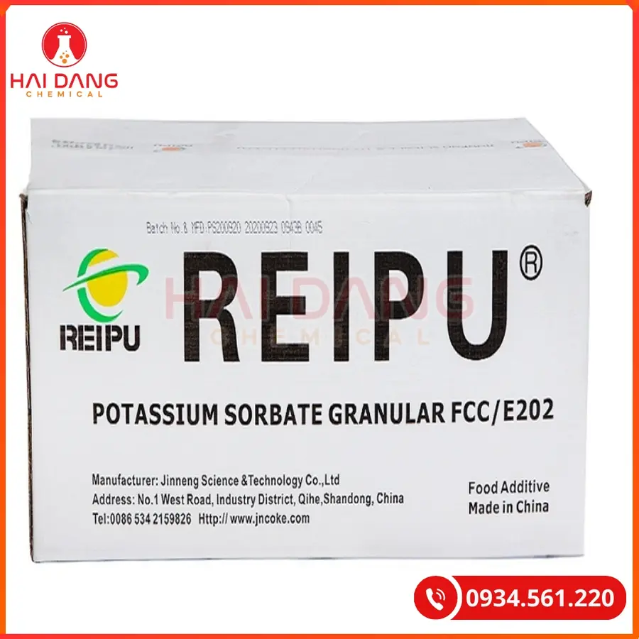 Potassium Sorbate 25kg/thùng Reipu - Trung Quốc Tại Quảng Ninh