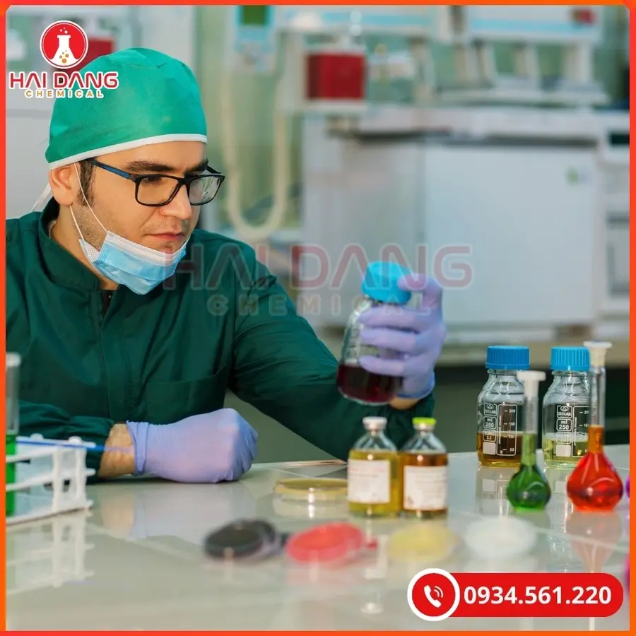 Sodium acetate trihydrate CH3COONa·3H2O Ghtech 500g Tại Quảng Ninh