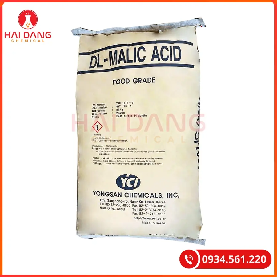 Acid Malic 25kg/bao Nhật Bản Tại Quảng Ninh