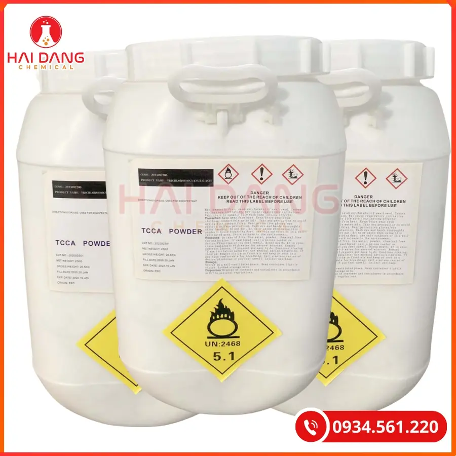 Tcca 90% Trung Quốc Bột 25kg/thùng Tại Quảng Ninh