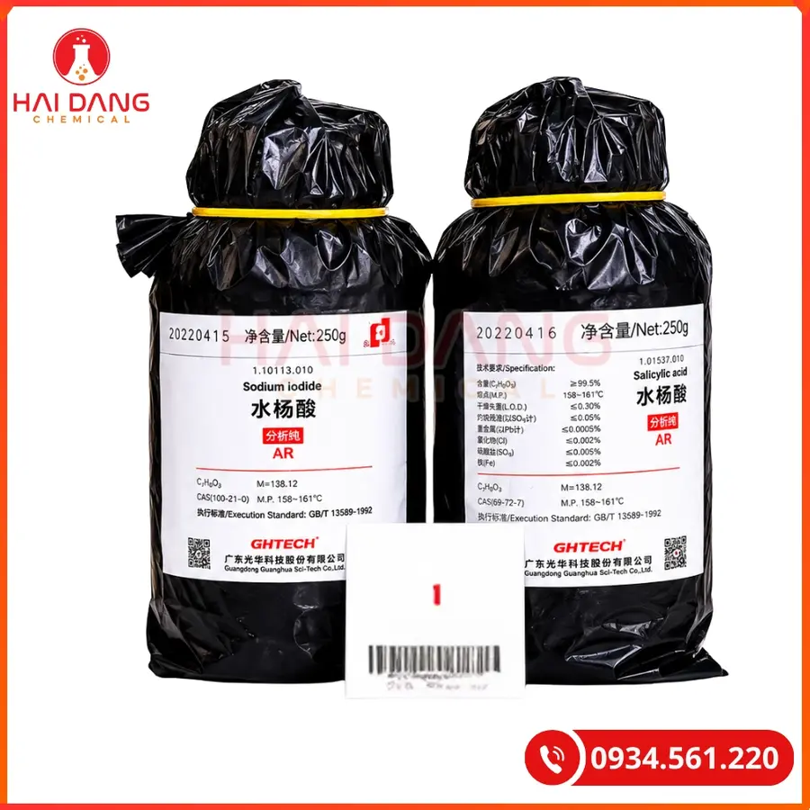 Salicylic Acid C7H6O3 Ghtech 250g Tại Quảng Ninh