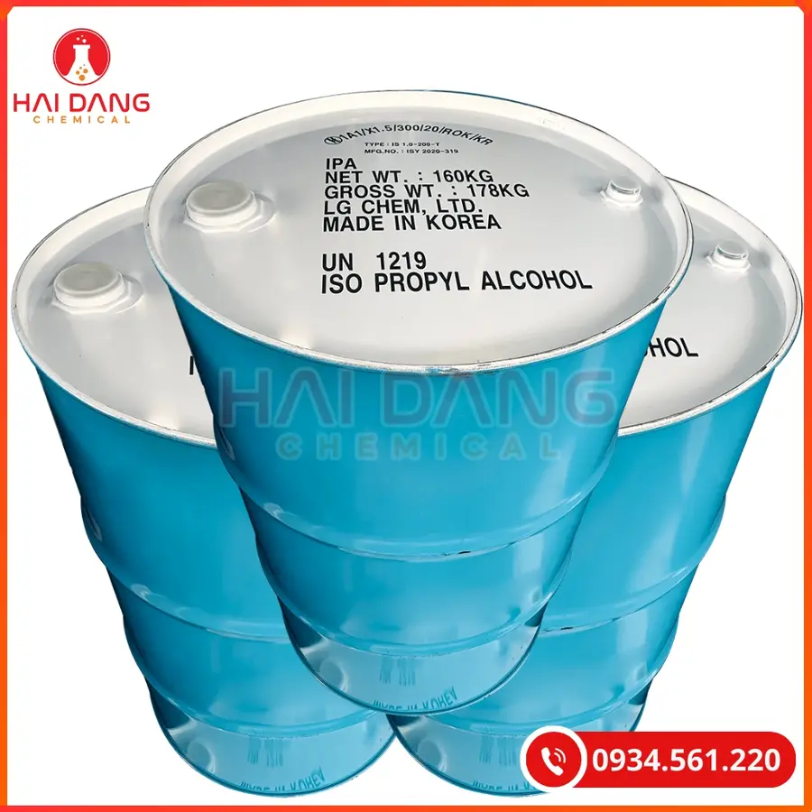 Isopropyl Alcohol IPA Hàn Quốc 160Kg/Phuy Tại Quảng Ninh