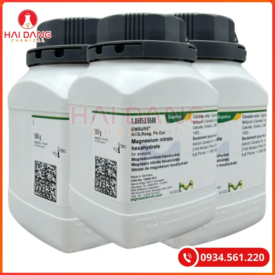 Magnesium nitrate hexahydrate Mg(NO3)2·6H2O Merck 500g Tại Quảng Ninh
