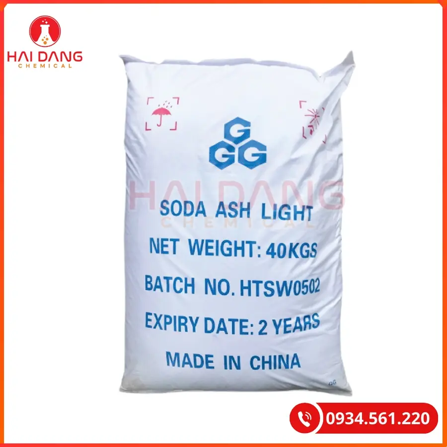 Soda Ash Light 3G 99% Na2CO3 40kg/bao Tại Quảng Ninh