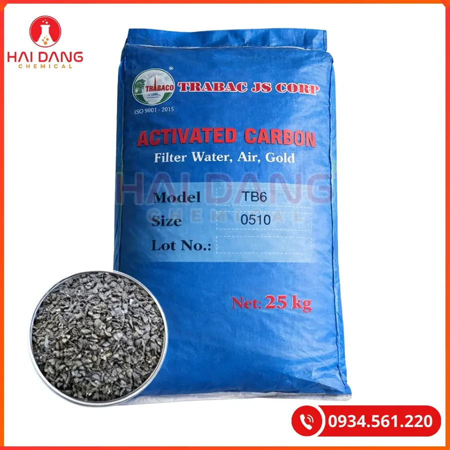 Than hoạt tính TB6 Việt Nam 25kg/bao Tại Quảng Ninh