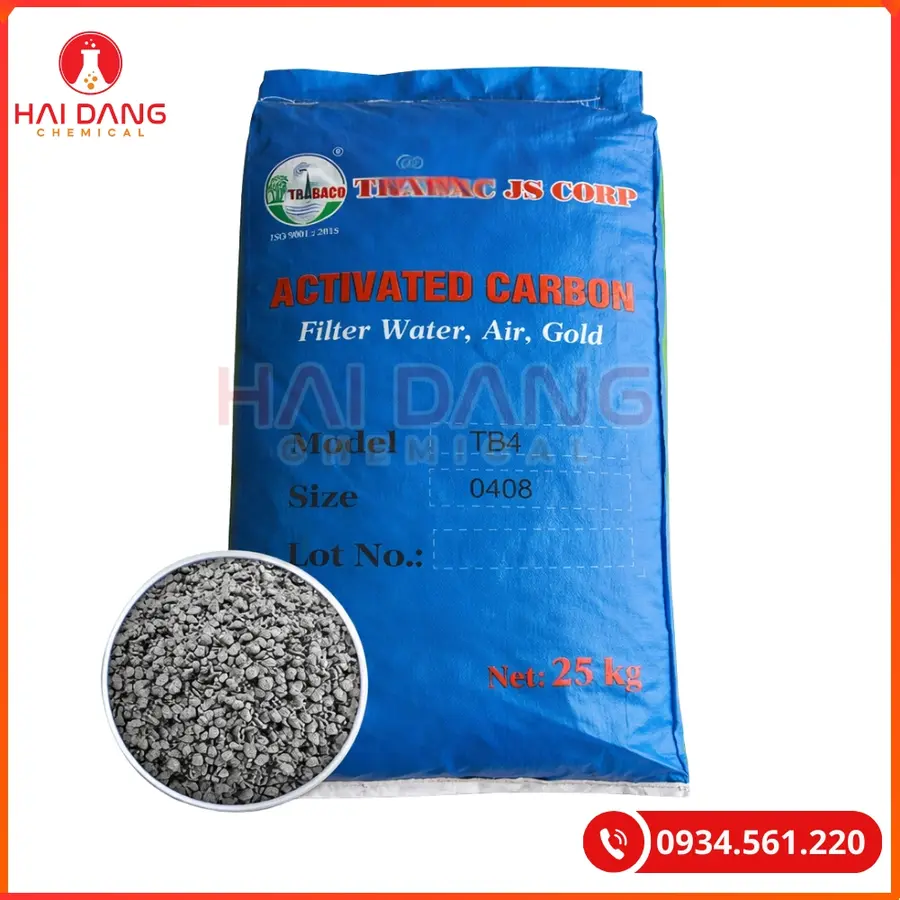 Than hoạt tính TB4 Việt Nam 25kg/bao Tại Quảng Ninh