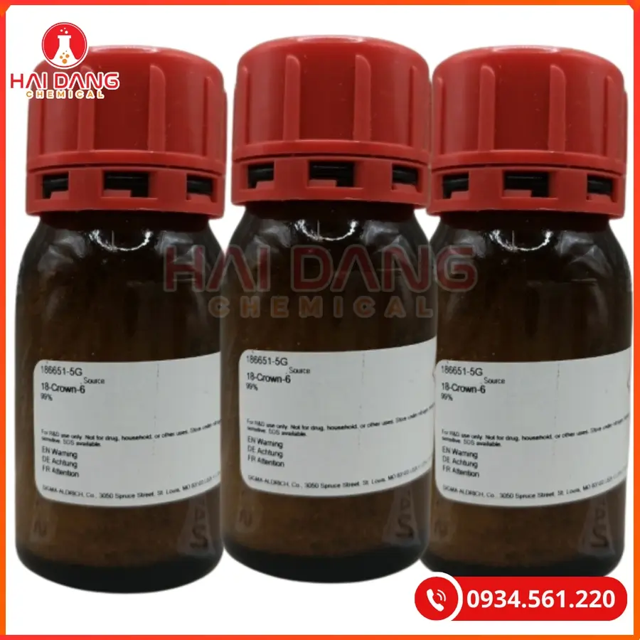 18-Crown-6 C₁₂H₂₄O₆ Sigma 5g Tại Quảng Ninh