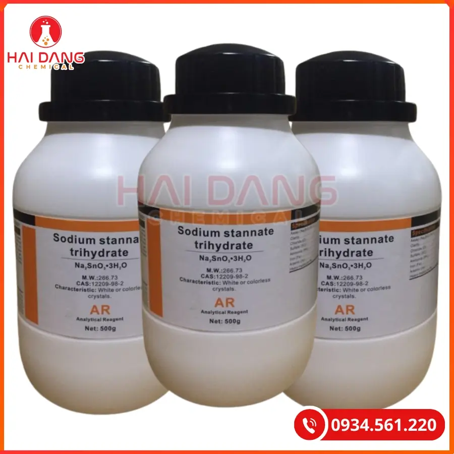 Sodium Stanat (Na2SnO3·3H2O) Xilong 500g Tại Quảng Ninh