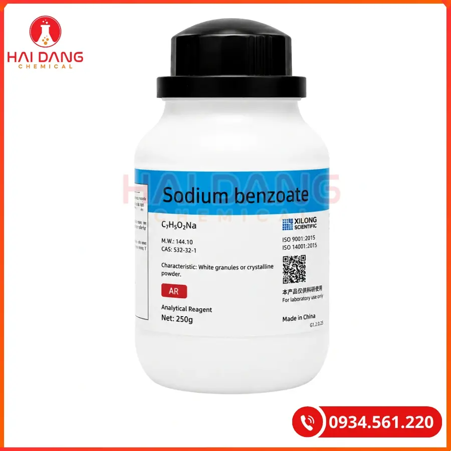 Sodium benzoate C6H5COONa Ghtech 250g Tại Quảng Ninh
