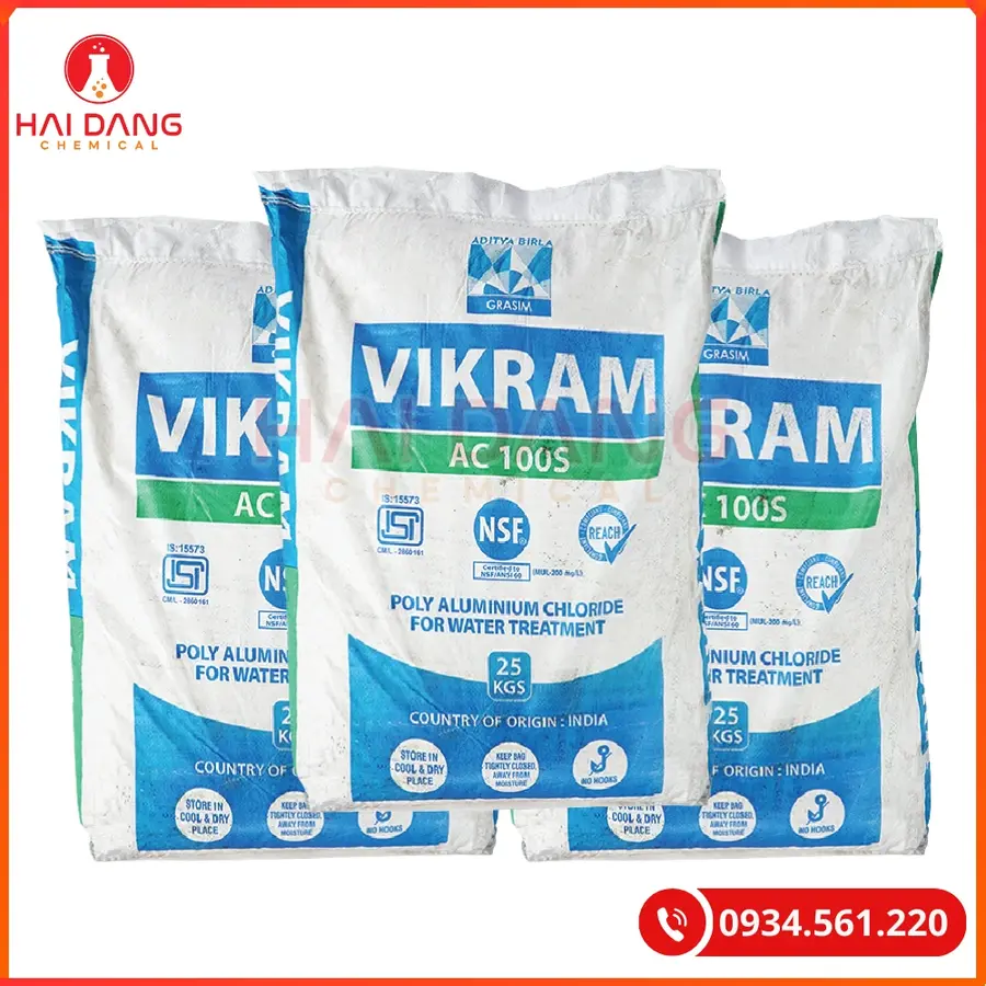 PAC Ấn Độ Al2O3 Vikram 31% Ấn Độ 25kg/bao Tại Quảng Ninh