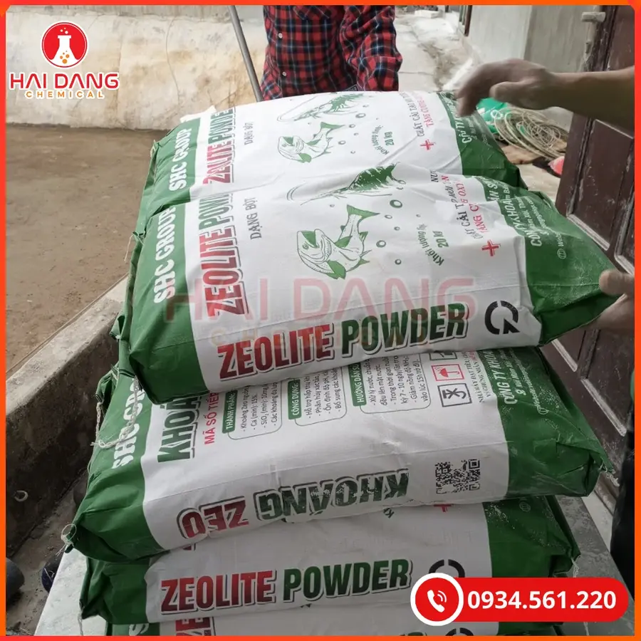 Zeolite Bột Bao 25kg Tại Quảng Ninh