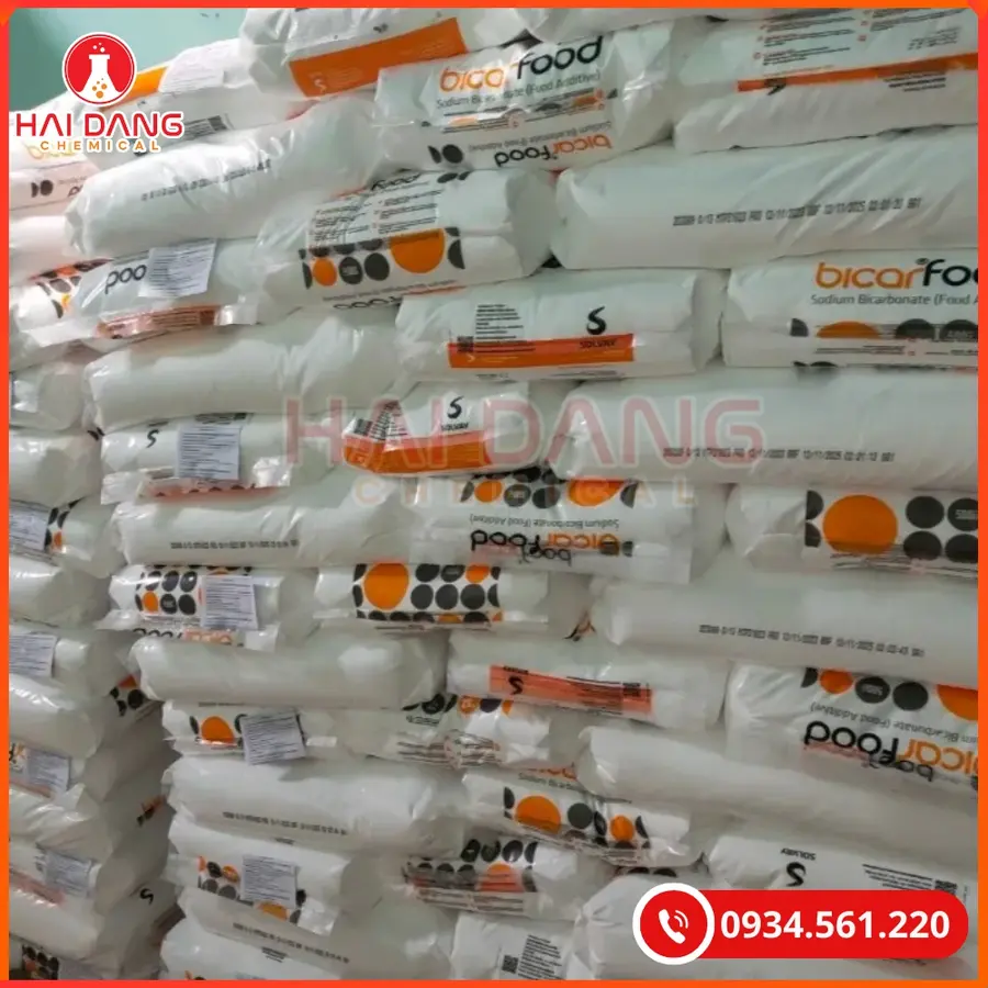 Sodium Bicarbonate Bicarfood NaHCO3 25kg/bao Ý Tại Quảng Ninh