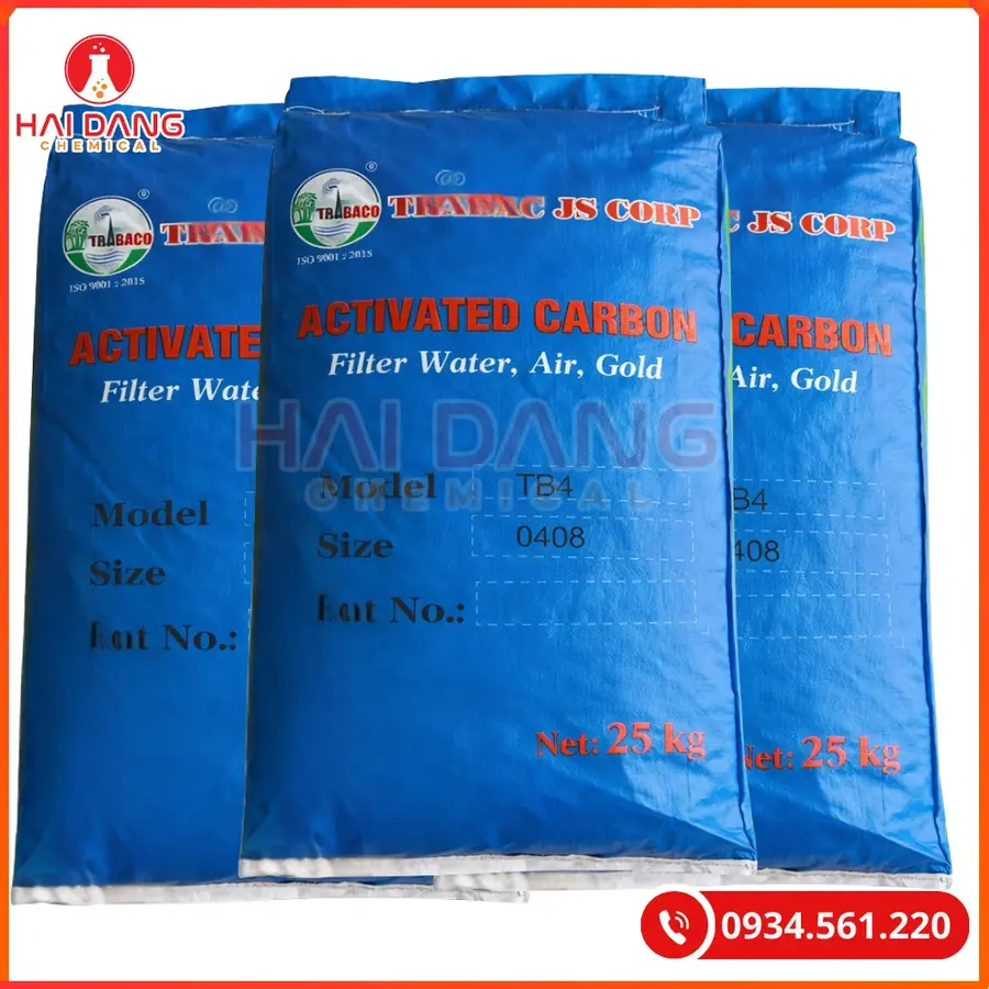 Than hoạt tính TB4 Việt Nam 25kg/bao Tại Quảng Ninh