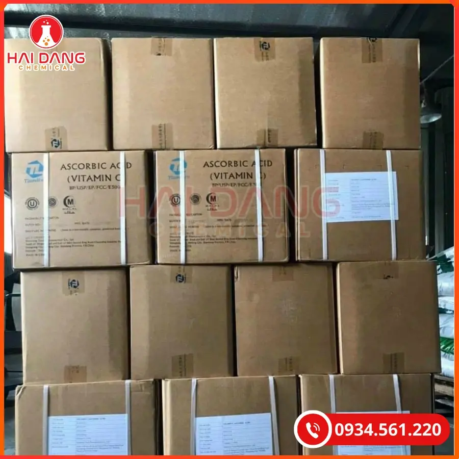 Vitamin C Ascobic Acid 25kg/thùng Tại Quảng Ninh