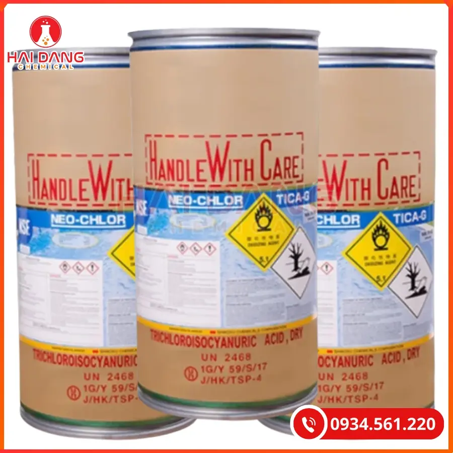 TCCA Bột Shikoku C3Cl3N3O3 Nhật Bản 50kg/thùng Tại Quảng Ninh