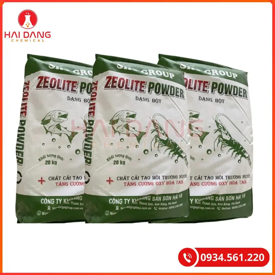 Zeolite Bột Bao 25kg Tại Quảng Ninh