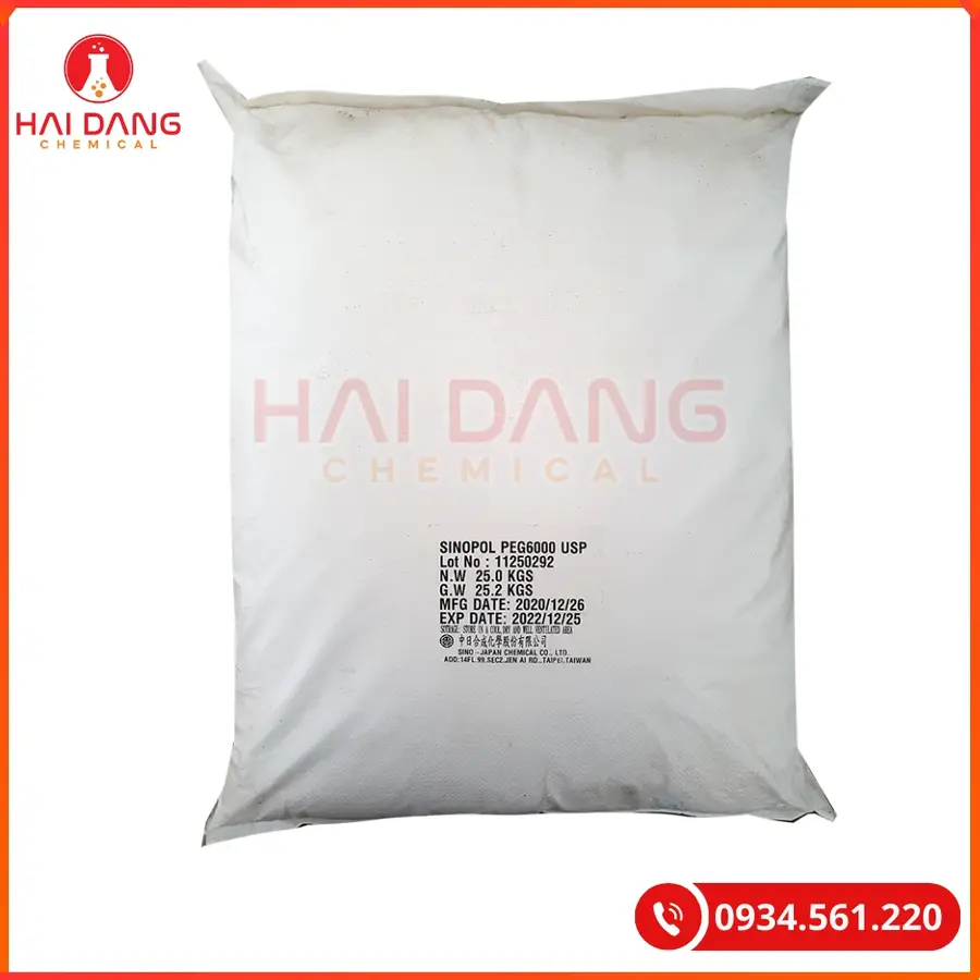 PEG 6000 Ấn Độ Tại Quảng Ninh