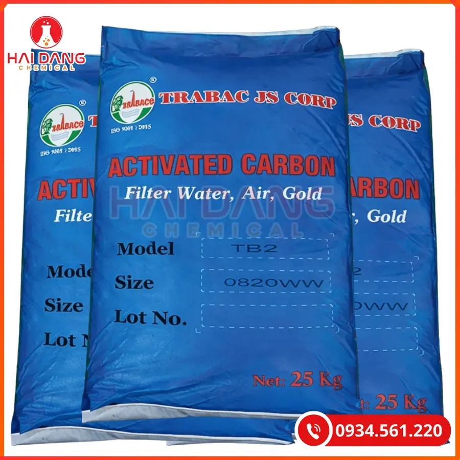 Than hoạt tính TB2 Việt Nam 25kg/bao Tại Quảng Ninh