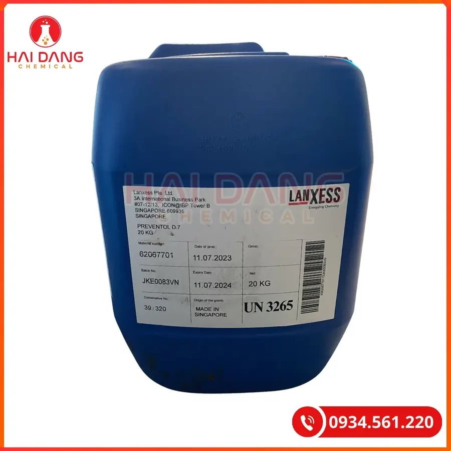 Chất Bảo Quản D7 Singapore Can 20kg Tại Quảng Ninh