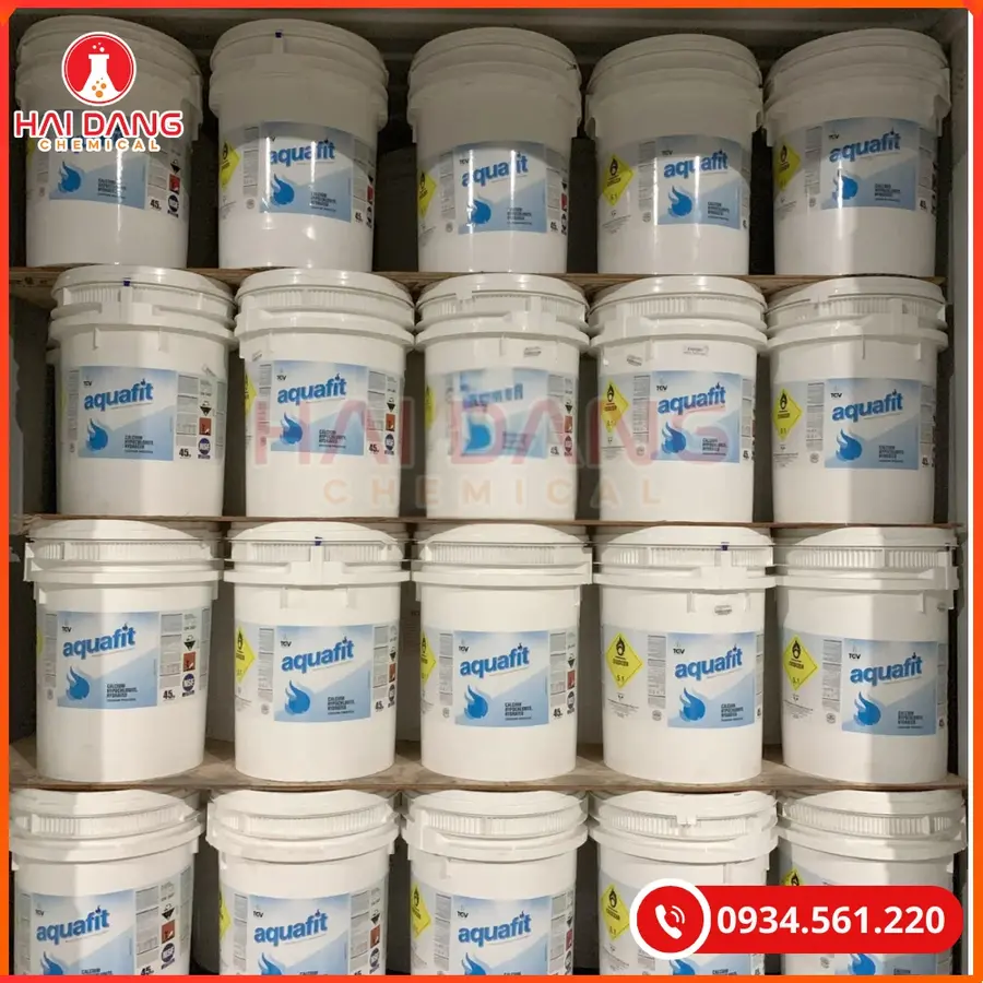 Chlorine Aquafit 70% Ca(ClO)2 45kg/thùng Ấn Độ Tại Quảng Ninh