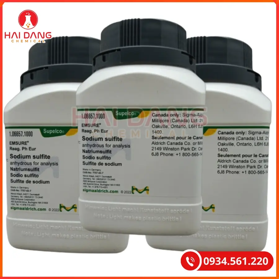 Sodium sulfite anhydrous (Na2SO3) Merck 1kg Tại Quảng Ninh