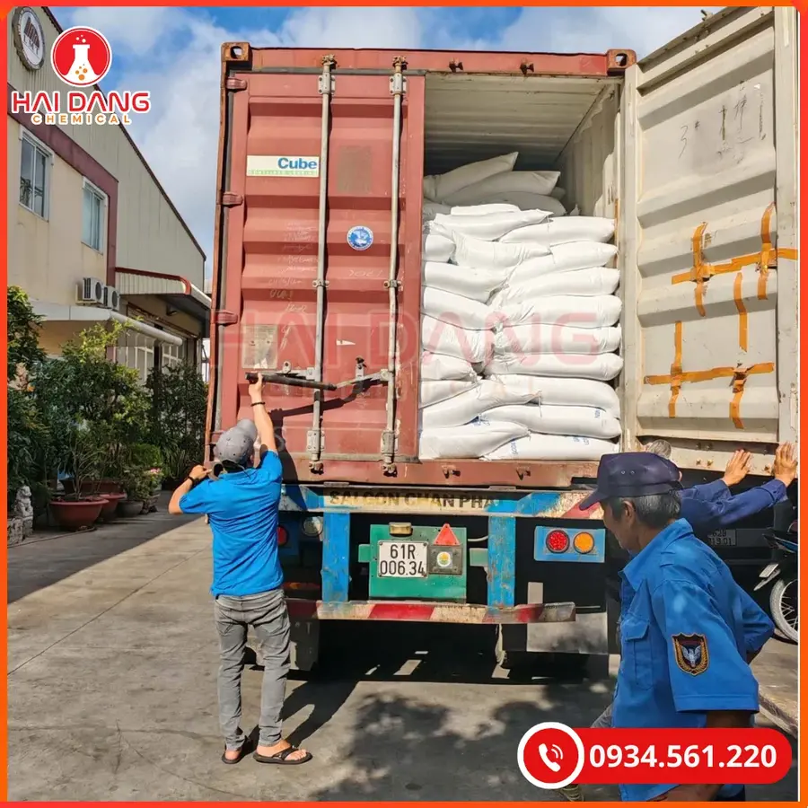 Sodium Carbonate (Soda Ash Light) Na2CO3 99% Trung Quốc 40kg/bao Tại Quảng Ninh