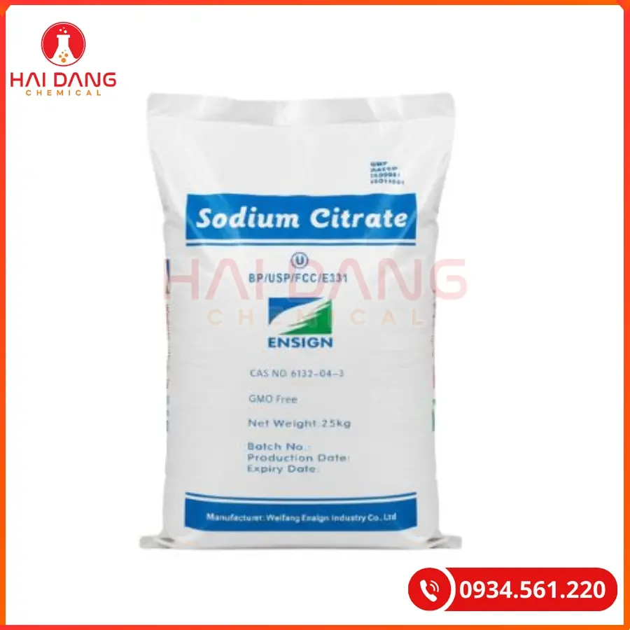 Sodium Citrate 25kg/bao Trung Quốc Tại Quảng Ninh
