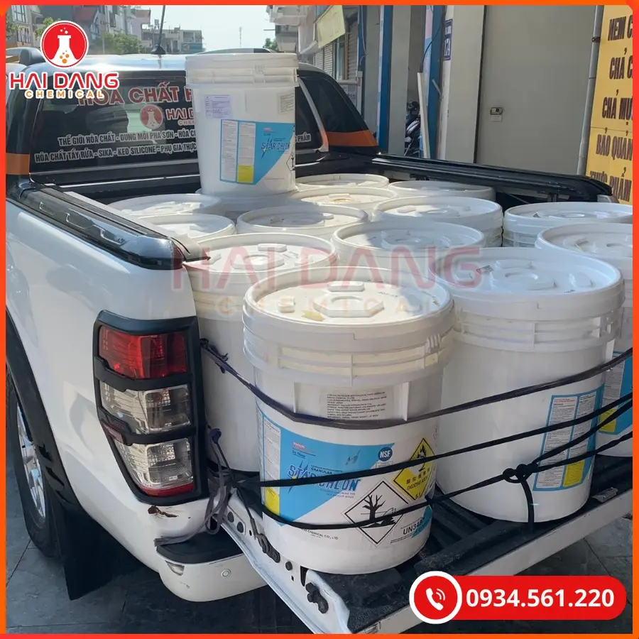 Chlorine Nankai 70% Nhật Bản Ca(ClO)2 45kg/thùng Tại Quảng Ninh