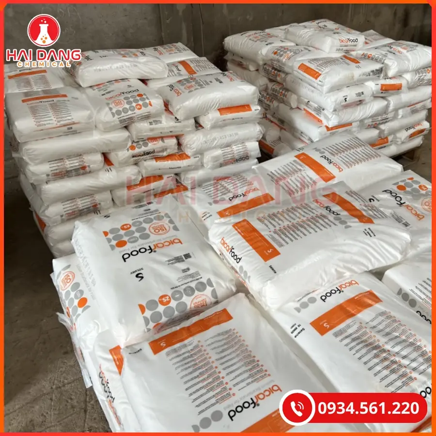 Sodium Bicarbonate Bicarfood NaHCO3 25kg/bao Ý Tại Quảng Ninh