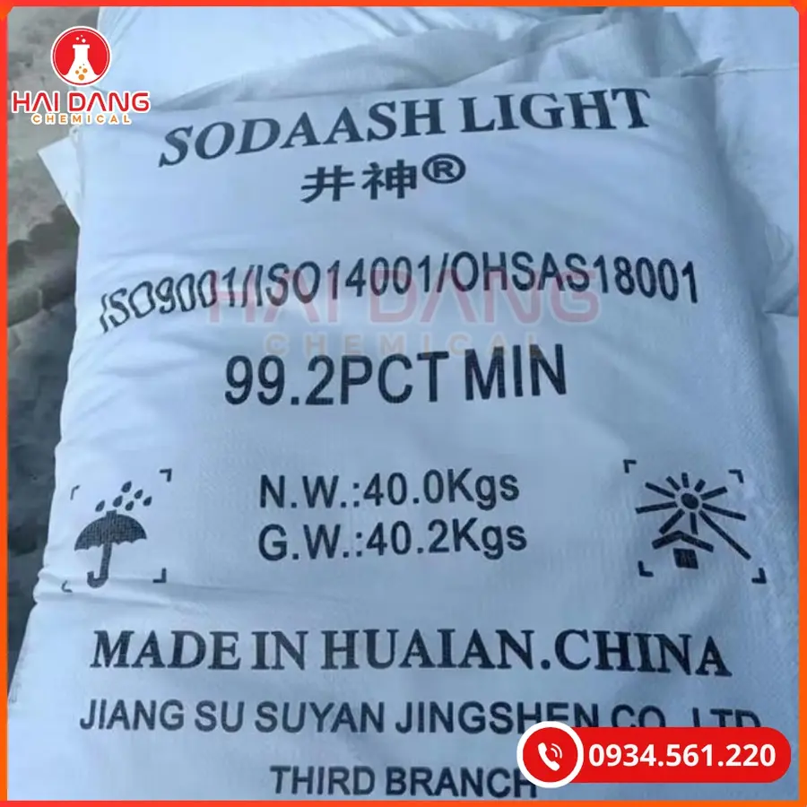 Sodium Carbonate Na2CO3 Huaian 99% 40kg/bao Trung Quốc Tại Quảng Ninh